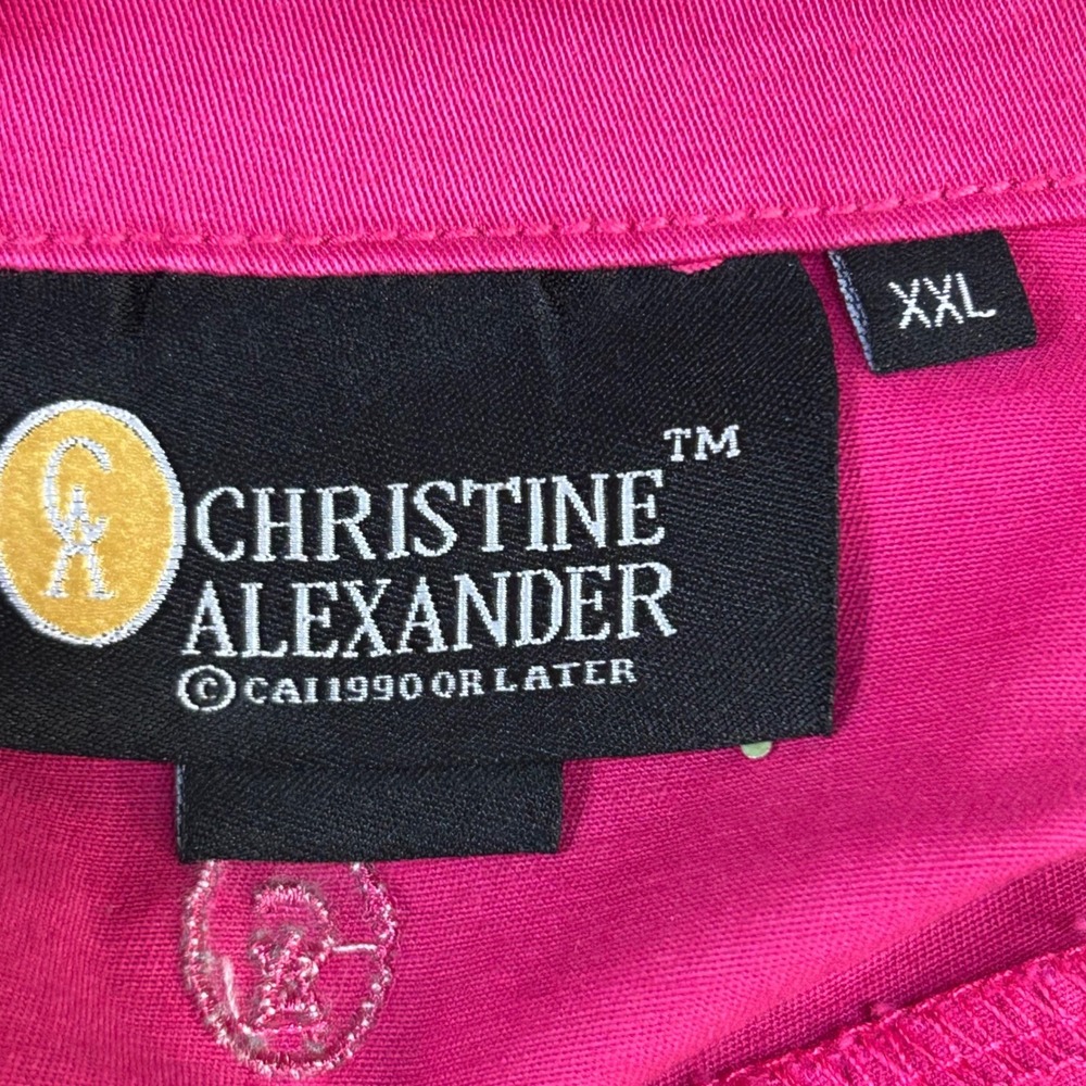 Christine Alexander Fuchsia Swarovski Crystal Embellished Denim Jacket XXL New - Picture 12 of 13